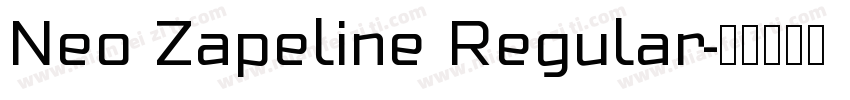Neo Zapeline Regular字体转换